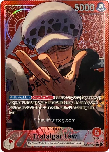 Carta líder Trafalgar Law OP14-001